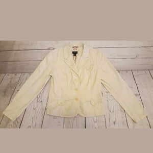 American Eagle Outfitters Cream Jacket Size Medium